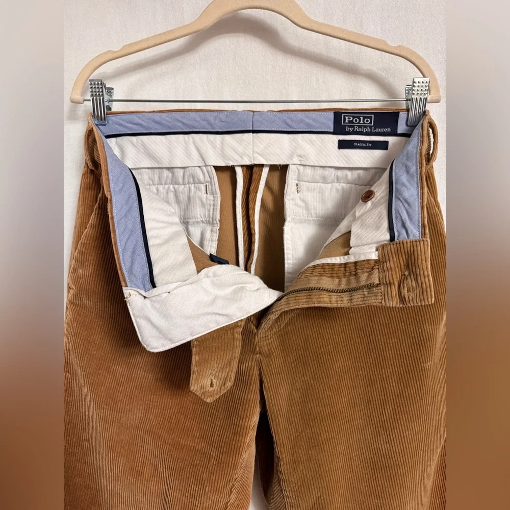 Polo Ralph Lauren Bedford Straight Fit Corduroy Pants in Golden Brown Size 32x30